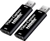 サファイアキャプチャーボードビデオキャプチャーボードHDMIキャプチャーHDMIゲームキャプチャ1080P30Hzゲーム実況生配信画面共有録画ライブ会議に適用SwitchOBSStudio対応電源不要持ち運びに便利2台セット