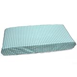 One Grace Place Puppy Pal Boy Changing Pad Cover, Powder Blue and White by One Grace Place [並行輸入品]