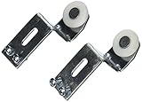 Slide-Co 16210-B Closet Door Roller, Back, 1-3/8-Inch Offset, 1-Inch Nylon Wheel,(Pack of 2) [並行輸入品]
