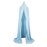 Baosity 全4色 キッズベッドキャノピー インテリア シングル ベッドカーテン 蚊帳 吊り下げ ギフト 出産祝い - スタイル1 - ブルー