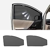 CarBott アルファード ヴェルファイア 20系 サンシェード ALPHARD VELLFIRE 20 サイド用 日よけ 遮光 メッシュカーテン マグネット式 網戸 運転席 助手席 日除け アクセサリー 内装パーツ 日本語取扱説明書付き2枚 ブラック