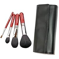 熊野化粧筆 竹宝堂 メイクブラシ4本 革ポーチセット 310GSntGnIL._AC_UL210_SR210,