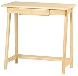 tinyデスク 【天然木製/ナチュラル/引き出し付/約幅75×奥行40×高さ72cm】