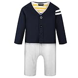 (キッズインタイム)KidsInTime 男の子 ベビー服 スーツ風 ロンパース カバーオール 新生児 長袖 子供服 フォーマル ジャンプスーツ　コート　2点セット