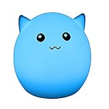 Umiweキュート3-modesシリコンLED Kidsナイトライト、USB充電式マルチカラー子供夜ランプ、ギフトのガールフレンド大人用子供用ベビーベッドルームと保育(スタイルA ) ホワイト 602