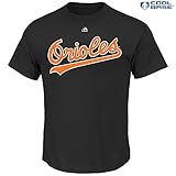 Baltimore Orioles Men 's WordmarkクールベースTシャツブラック ブラック