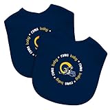 Baby Fanatic Los Angeles Rams 2-Piece Bib Set, Team Colors by Baby Fanatic