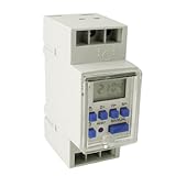 uxcell 　プログラマブル・デジタルタイマー 　クリアボタンカバー　 DC 24V　グレー