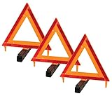パフォーマンスツールw2343 LED道路フレア、3パック DOT Reflective Warning Triangle - 3 pack W1498