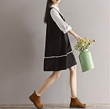 マタニティウェア 服 ワンピース ゆったり 対比色 仮2点セット カジュアル ワンピース 妊婦服 産前 産後 レディース マタニティワンピース M 写真色