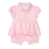 ラルフローレン ペプラム ショートオール (サイズ：9m、カラー：ピンク） Polo Ralph Lauren [並行輸入品]