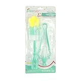 哺乳瓶ブラシ ナノテクノロジー採用　超高密度 哺乳瓶ブラシ Grace Kids Begonia Bottle and Nipple Brush with Bottle Tong 1pc.