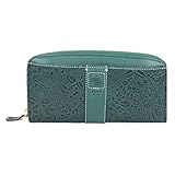 [ダコタ] 長財布 ラウンドファスナー ブルーグリーン DA-30253-63