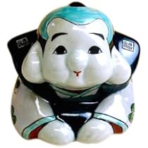 福助　陶磁器 福助 縁起物 傷汚れあり 明治 大正ロマン 陶器 焼き物 上手物