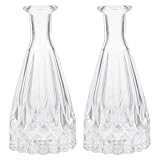 Lurrose 2個セット 150ml ホームアロマガラスボトル リードディフューザー用 アロマ精油拡散ボトル リードディフューザーボトル おしゃれ ガラス容器 部屋用 置型 詰め替え 透明