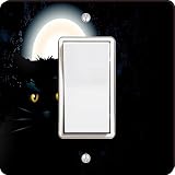 Rikki Knight Black Cat Halloween Single Rocker Light Switch Plate [並行輸入品]