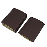 uxcell サンドペーパー 研磨ベルト アブレシブ ダークブラウン 6個