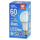 オーム電機 LED電球 E26 60形相当 昼光色 LDA8D-G AG6 06-3674 OHM