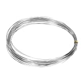 uxcell 24ゲージ0.5mmステンレスワイヤー10m/33 ftソフトクラフト彫刻芸術ワイヤーターニッシュ耐性ジュ エリーワイヤージュ エリーメイキングビーディングDIYクラフト用品 シルバー