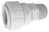 John Guest Speedfit PSEI012024 1/2-Inch CTS by 1/2-Inch NPT Male Connector, 10-Pack [並行輸入品]