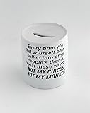 お金ボックスwith every time you feel他に送らYourselfている人のドラマ、繰り返しThese Words。。。Not my circus、Not My Monkeys