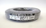 OHM ビニール・キャブタイヤ・ケーブル 1.25×3芯 20m (04-4351)