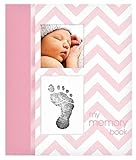 Pearhead Chevron Baby Book with Clean-Touch Ink Pad Included, Pink by Pearhead [並行輸入品]