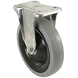 Shepherd Hardware 9740 5-Inch Rigid Plate Caster, Rubber Wheel, 300-lb Load Capacity by Shepherd Har