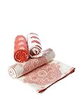 Masala Baby Kolam Swaddle Wrap Set- Red by Masala [並行輸入品]