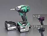 エスコ DC14.4Vインパクトドライバーセット(充電式/黒) EA813DB-24SA