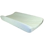 Trend Lab White Chevron Print Changing Pad Cover, Mint Green by Trend Lab