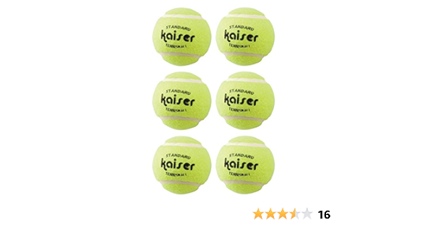 Amazon Kaiser カイザー 硬式 テニス ボール 6p Kw 325 練習用 カイザー Kaiser ノンプレッシャー ボール