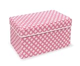 Badger Basket Company Double Folding Storage Seat, Pink by Badger Basket