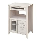 チェスト リビング 型板ガラス マルチラック 60cm幅 カラー：ホワイト