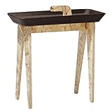 ideaco イデアコ　タイニーウォーク　サイドテーブル＆今治タオルの2点セット (ブラウン)