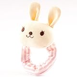 ニギニギ がらがら リスト リング うさぎ 日本製 シシュノン 6.5cm ピンク