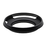 Toileum 39mmメタルレンズフード ねじ込み式レンズフード39 広角レンズフード 39mm対応カメラレンズ ワイド 39mmタイプレンズフード（ブラック/シルバー）