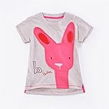 Ochineお子供用 キッズ 男の子　半袖 Tシャツ　トップス 通学 お出かけ　可愛いウサギ　普段着