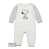新品 未開封 gelato pique PEANUTS スヌーピー ジャガード ベビー ロンパース 70 カバーオール 出産祝い 出産準備 オール ジェラートピケ