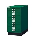 BISLEY BA3/10 引き出し 10段 スチールキャビネット 【グリーン】【日本正規代理店品】【5年保証】