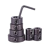 熱い! 8ピースドリル調整部品ビット耐久性木工掘削深度停止リングロケータ送信小さなレンチねじクランプ