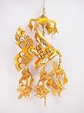 Thai Handmade Carp Mobile Origami Home Deco Baby Kid Toy Doll Gift Souvenir - Medium - Yellow [並行輸入品