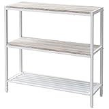 山善(YAMAZEN) ラック 3段 幅90 アイボリー/ホワイト アンティーク調 FAR-90(AIV/SWH)