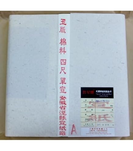 Amazon | 大玄堂 書道 漢字用 条幅紙 「紅星牌 (こうせいはい) 棉料四