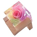ＳａｉｋａＬｉｆｅ クリスタルハーバリウム レインボーローズ1個 花 ギフト 固める 固まる 薔薇 ローズ 誕生日 送別 お礼 記念日 卒業
