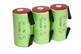 ニッケル水素　Sub-C SC タブ付　充電池　バッテリー 3000mah (3)