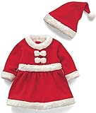 (スーパーモダン)Super Modernクリスマス ベイビー服 2点セット 普段着 サンタ帽子 コスチューム クリスマス子供服 キッズ 可愛い 衣装子供 80~100cm（０～２歳） 子供服 プレゼ