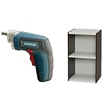 『電動ドライバー 充電式 RD110-G グリーン』と『スペースユニット 幅35×奥行29×高さ60 オフホワイト/ウォールナットブラウンUB-6035』のセット