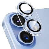 Podick カメラカバー iPhone 17 用 カメラフィルム 透明台座 全面保護 9H強化ガラス 傷防止 レンズ保護 耐衝撃 アイフォン17 カメラ保護 高透過率 黒縁取り 露出オーバー防止 いphone カメラレンズプロテクター ミストブルー