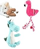 セット 犬 おもちゃ 犬のおもちゃ プレゼントペット 噛む 知育玩具 犬おもちゃ 噛むおもちゃ ひっぱりっこ ぬいぐるみ 犬用おもちゃ 誕生日グッズ 歯磨き ペット 犬のぬいぐるみ (ユニコーン&フラミンゴ)
